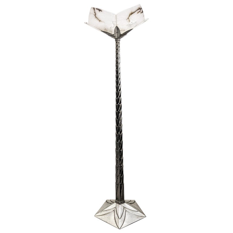 French Art Deco Torchère Floor Lamp For Sale at 1stDibs