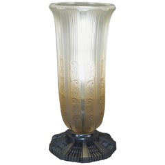 French Art Deco Torchiere Table Lamp