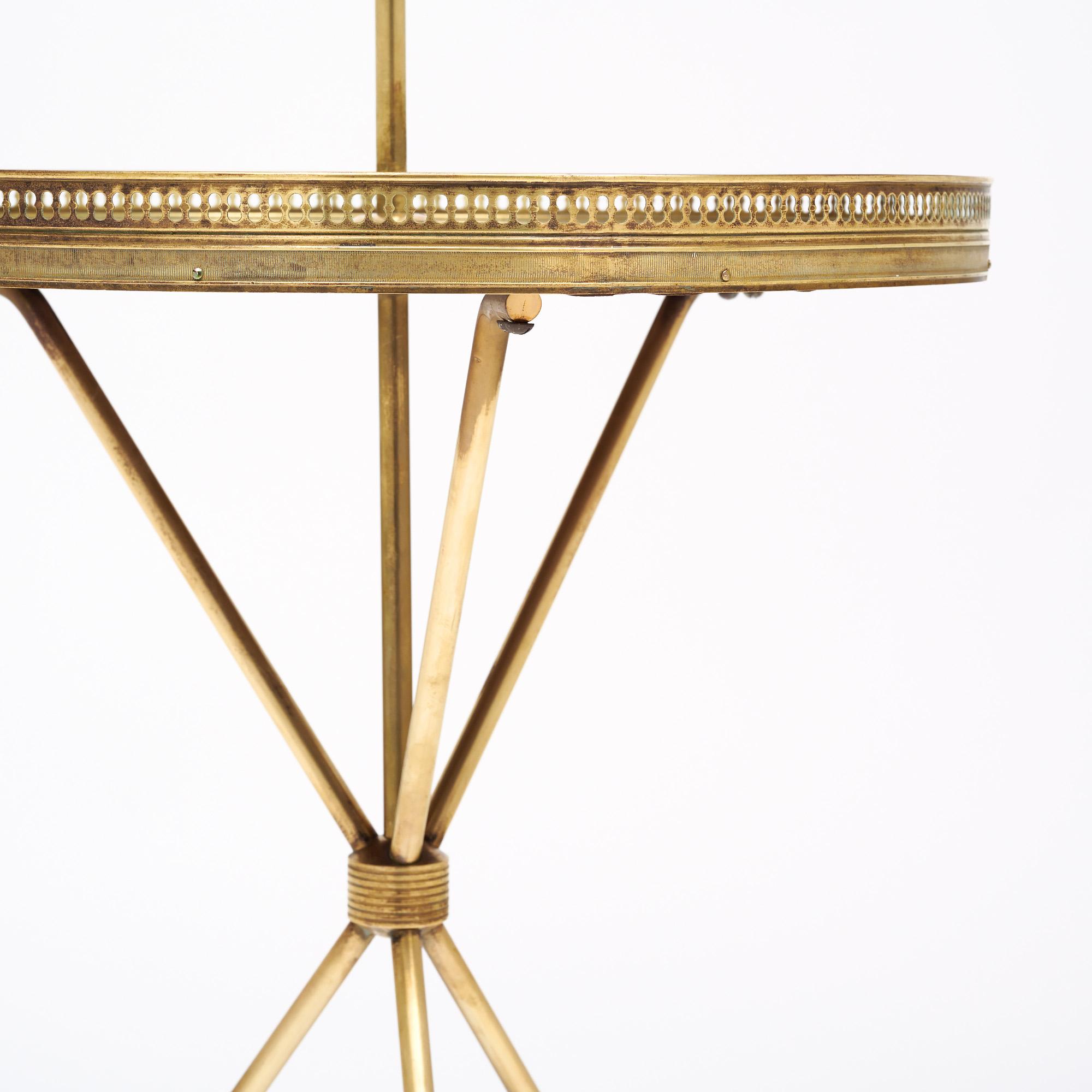 French Art Deco Tripod Floor Lamp For Sale 1