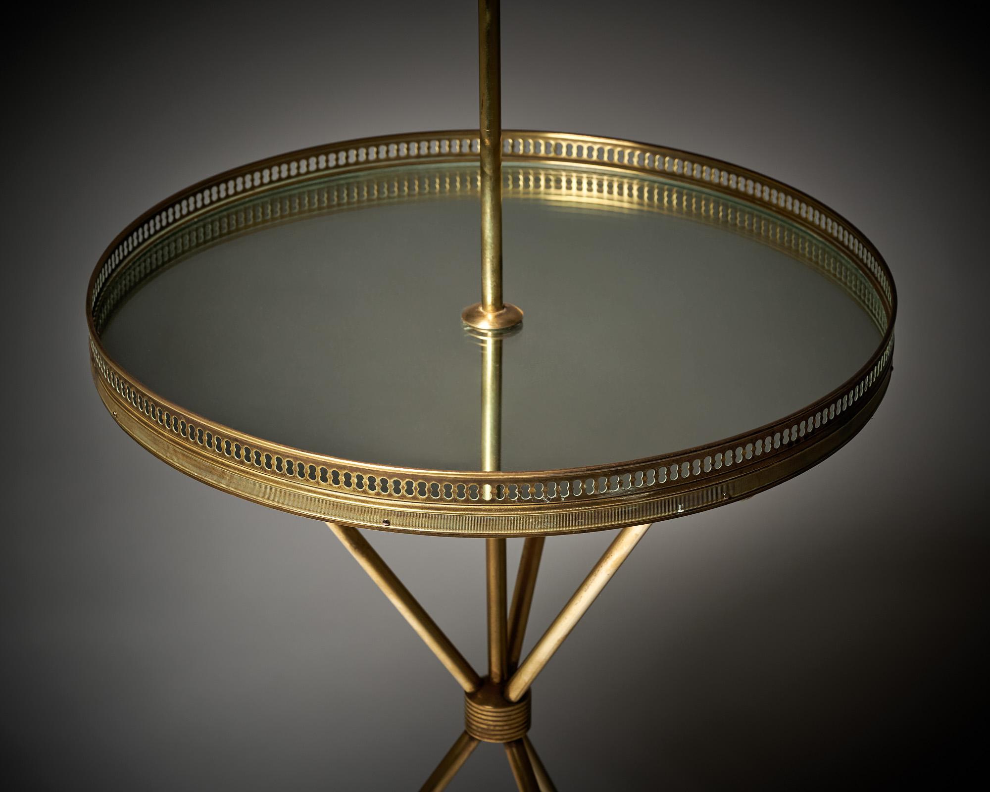 French Art Deco Tripod Floor Lamp For Sale 4