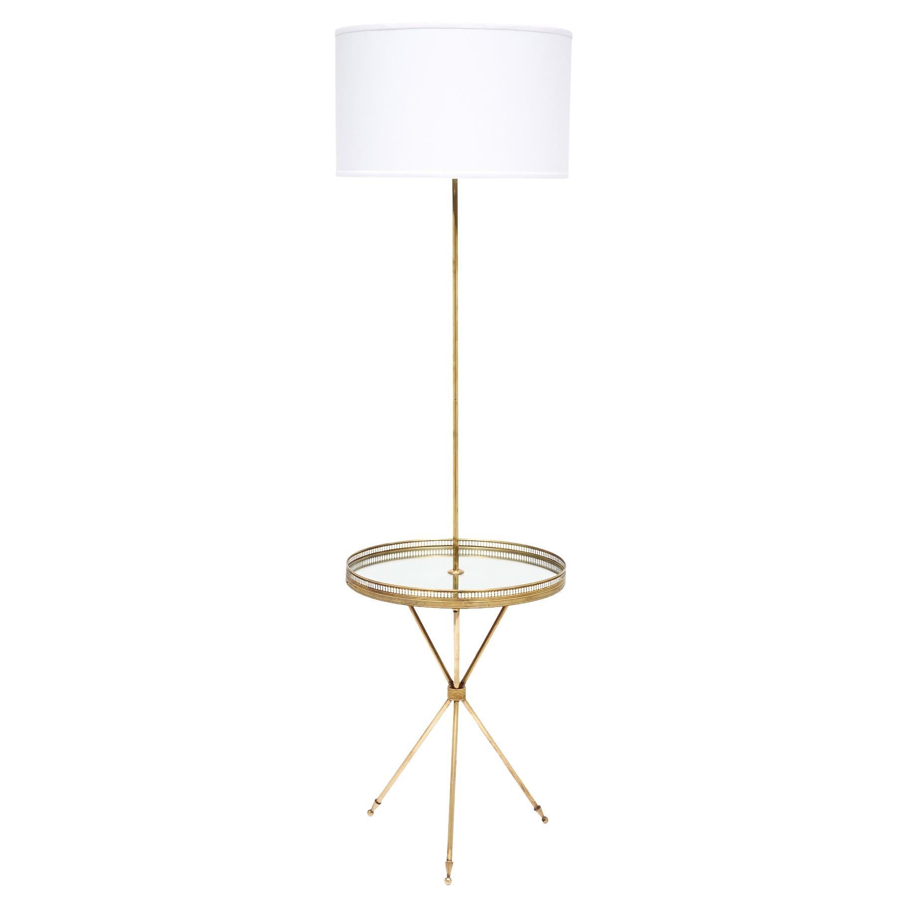 French Art Deco Tripod Floor Lamp For Sale