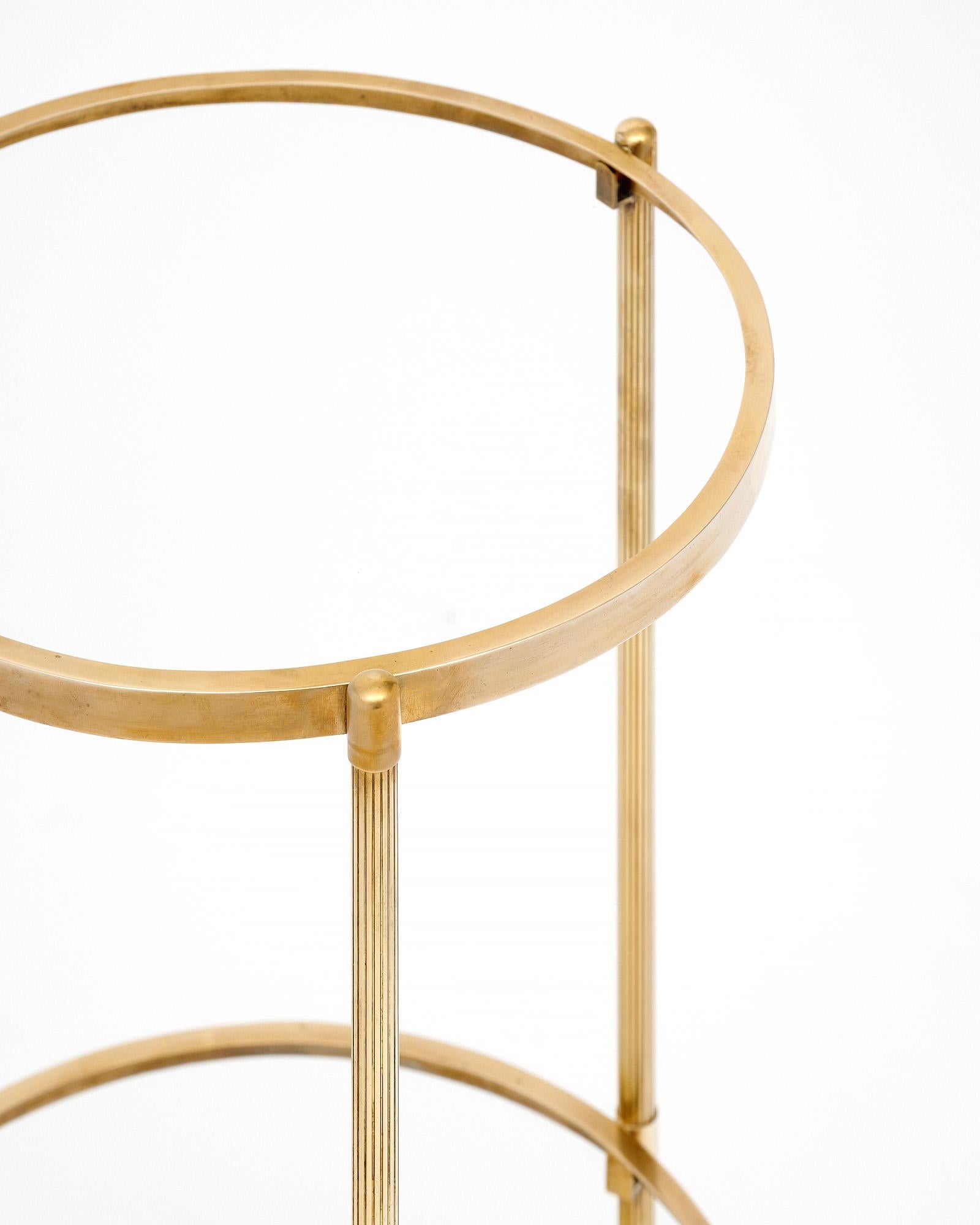 Mid-20th Century French Art Deco Tripod Side Table For Sale