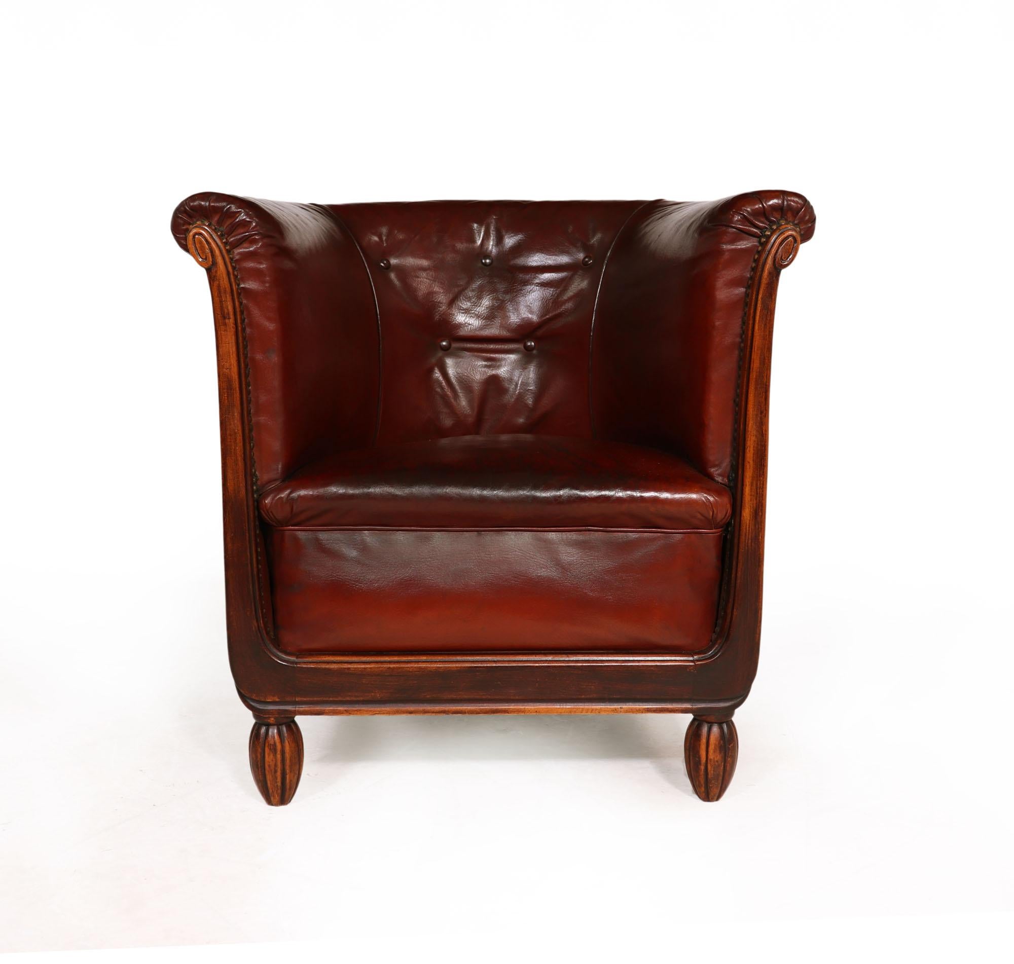 French Art Deco Tub Chair by Maurice Dufrene at 1stDibs