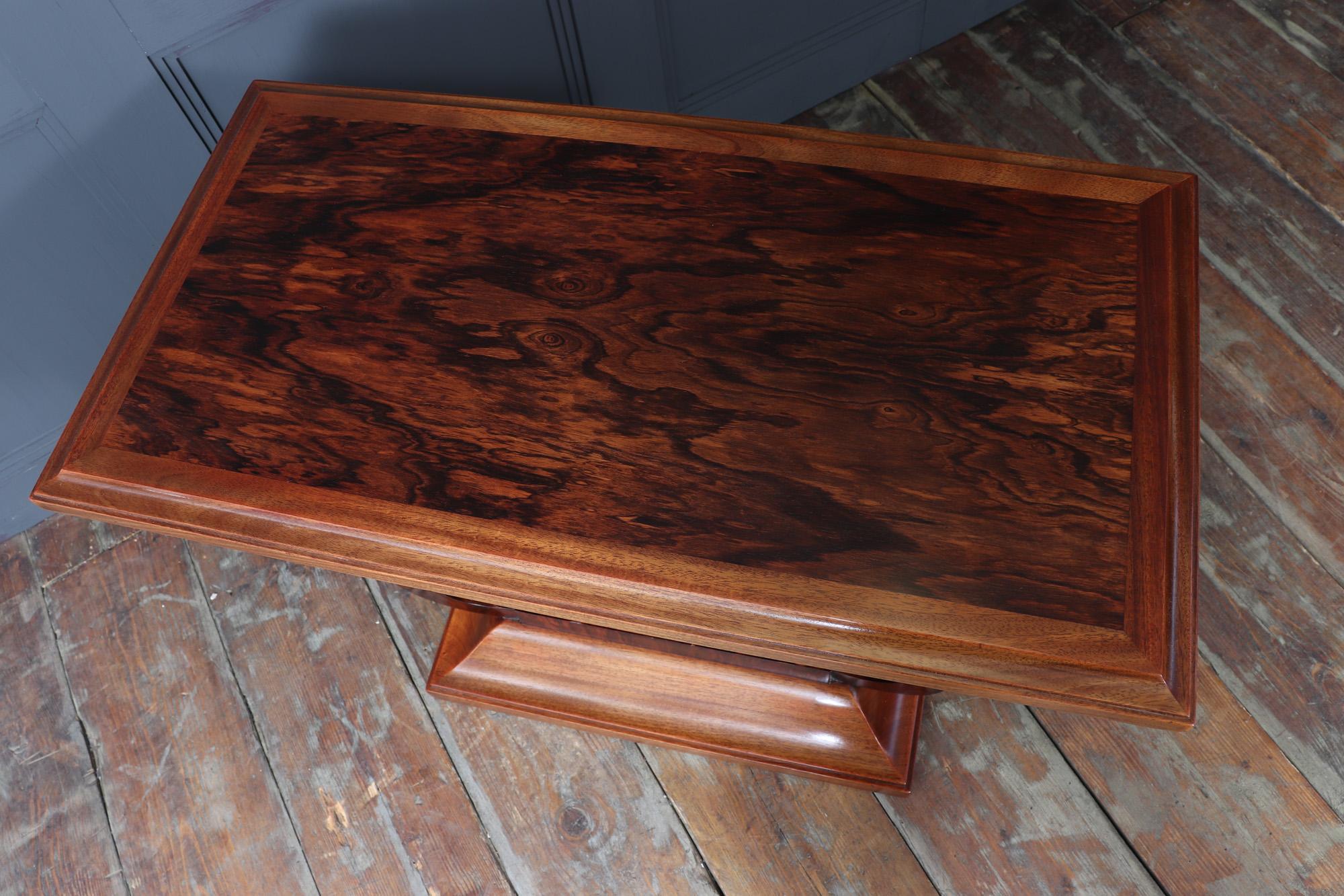 French Art Deco U Base Table in Corramandel 7