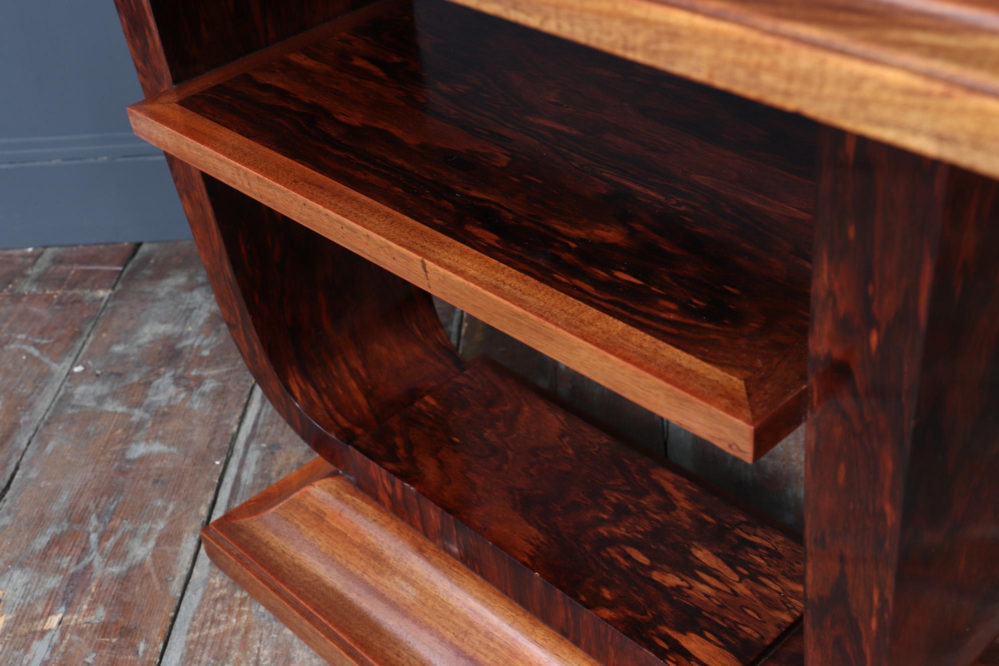 French Art Deco U Base Table in Corramandel 9