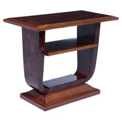 French Art Deco U Base Table in Corramandel