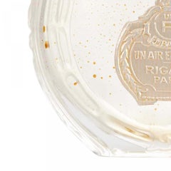 French Art Deco Perfume Bottle by Rigaud, Clear & Frosted Glass