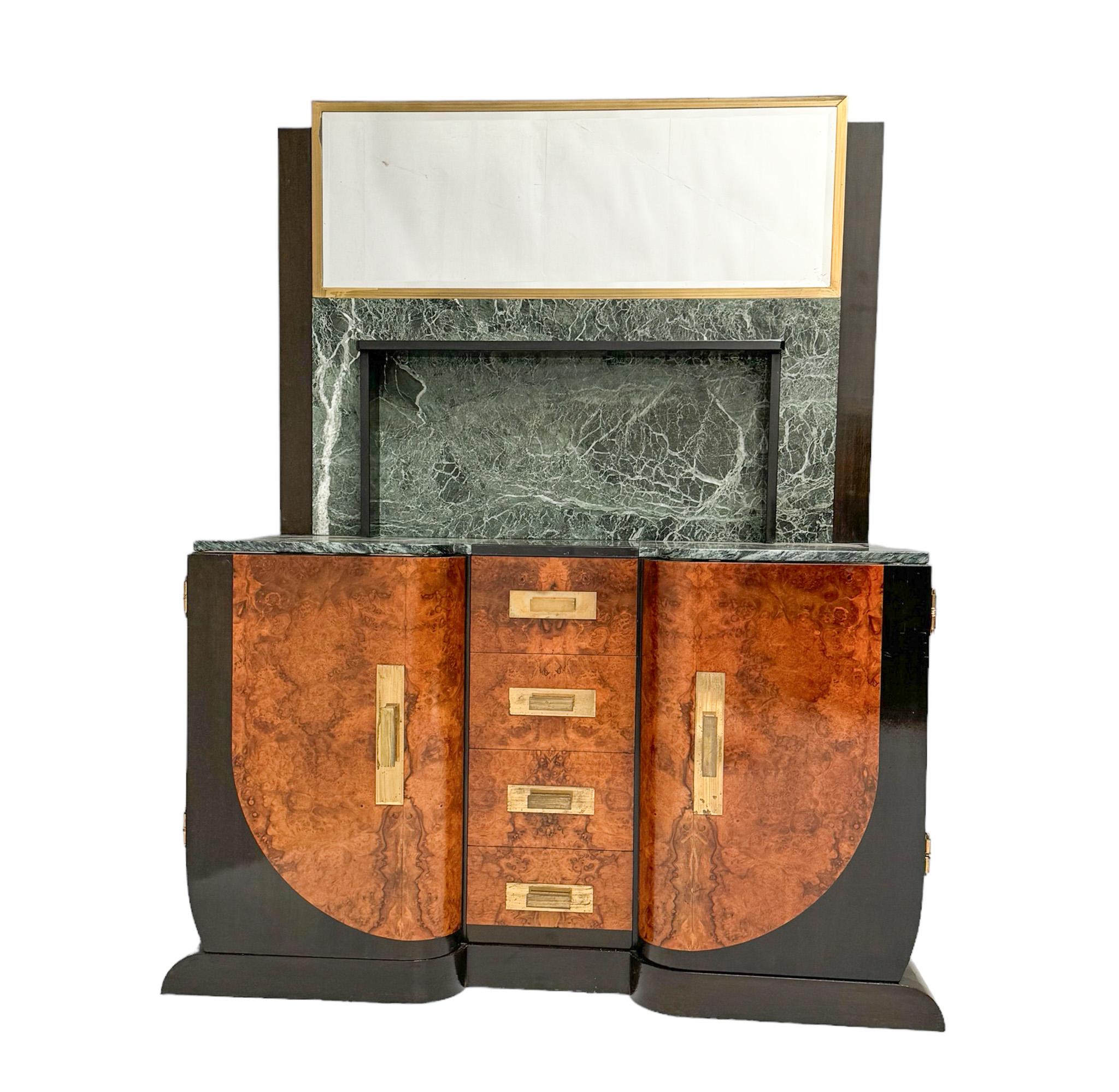Table de coiffeuse ou de coiffeuse Art déco française, années 1930 en vente 2