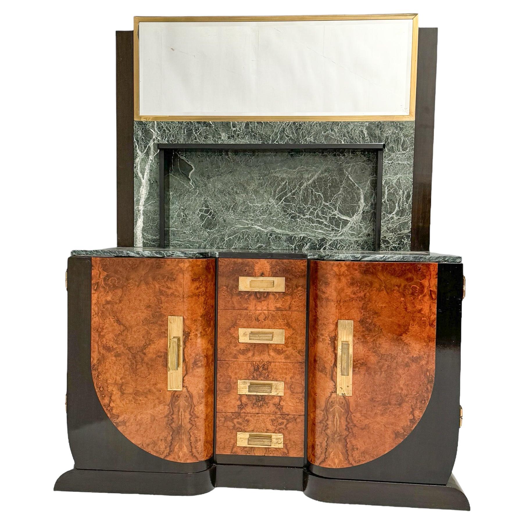 Französischer Art déco-Schminktisch oder Kommodentisch, 1930er-Jahre