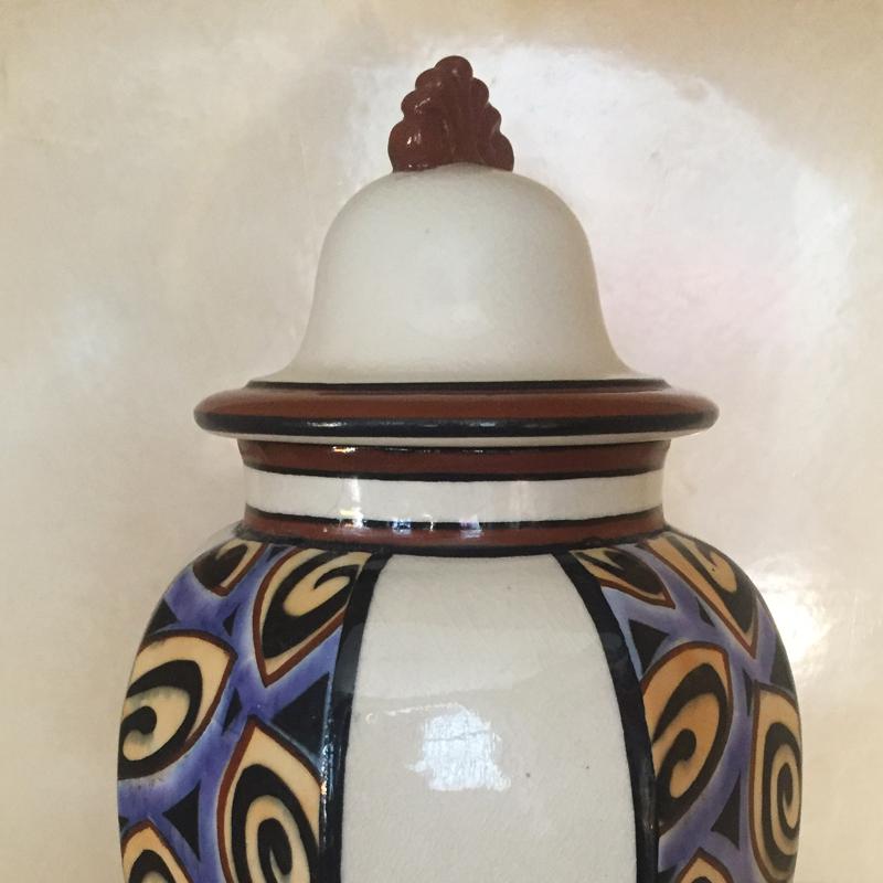Ceramic French Art Deco Vase, 1930s