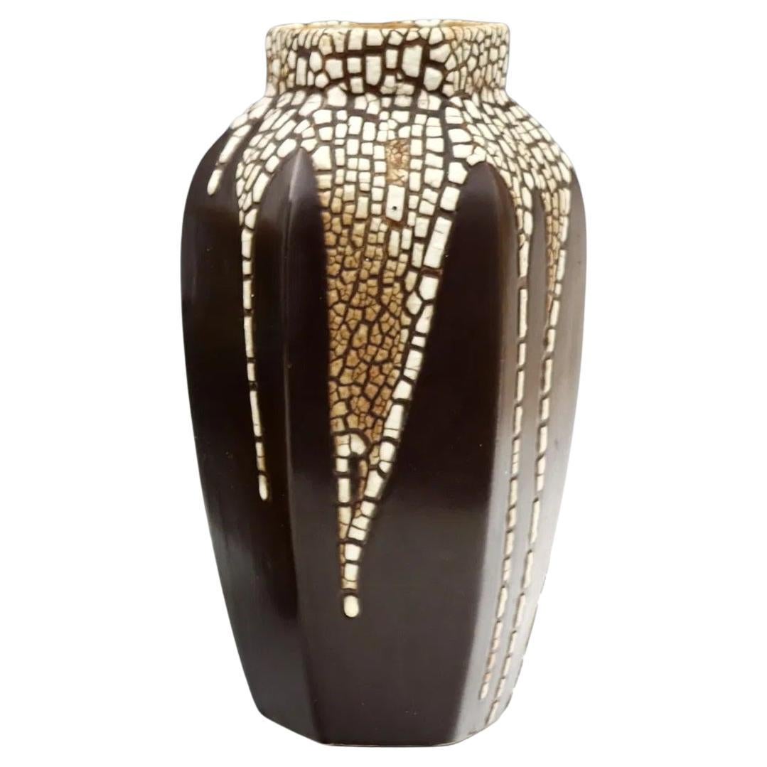 Vaso Art Deco francese di Leon Pointu