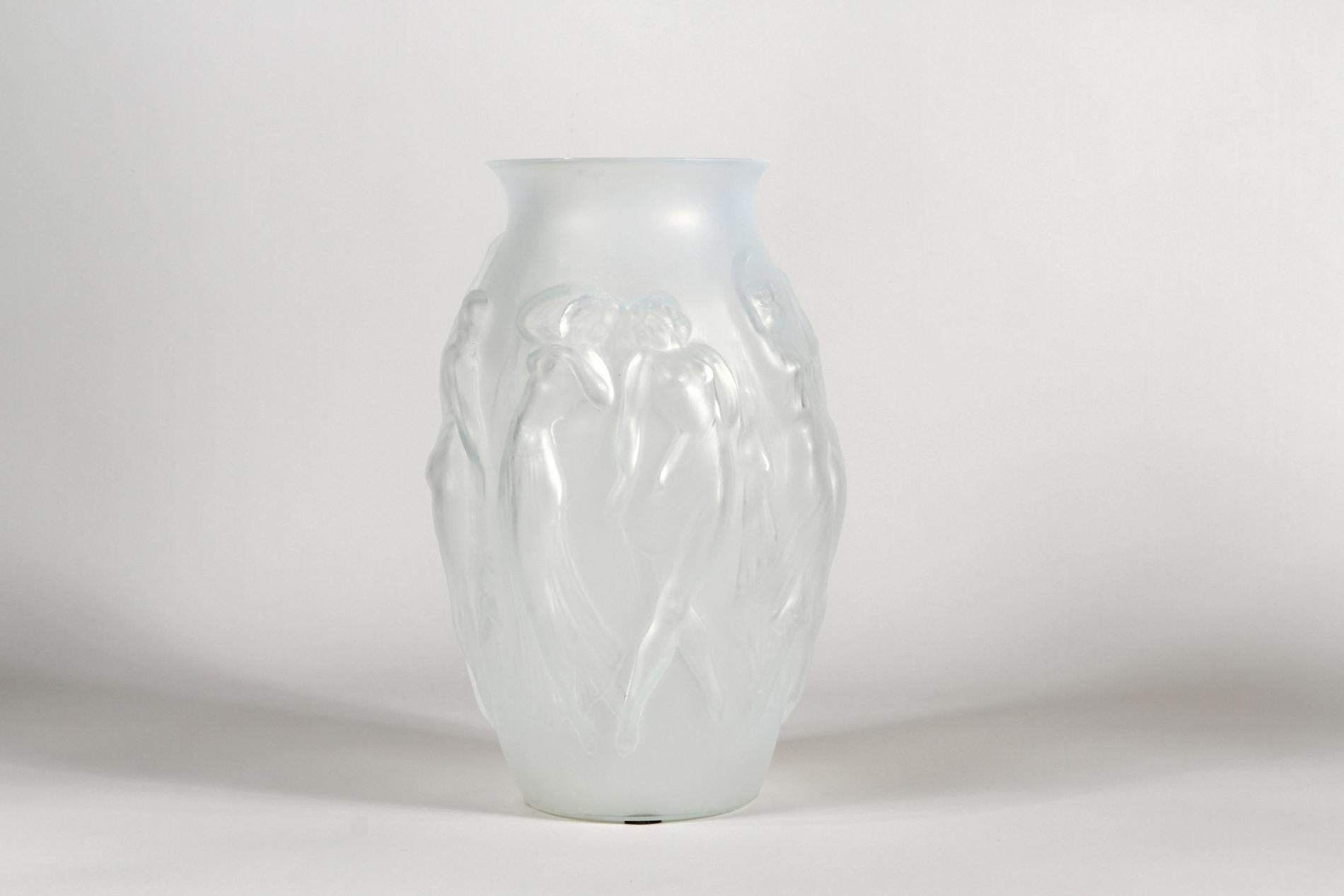 Französische Art Deco Vase von Sabino 