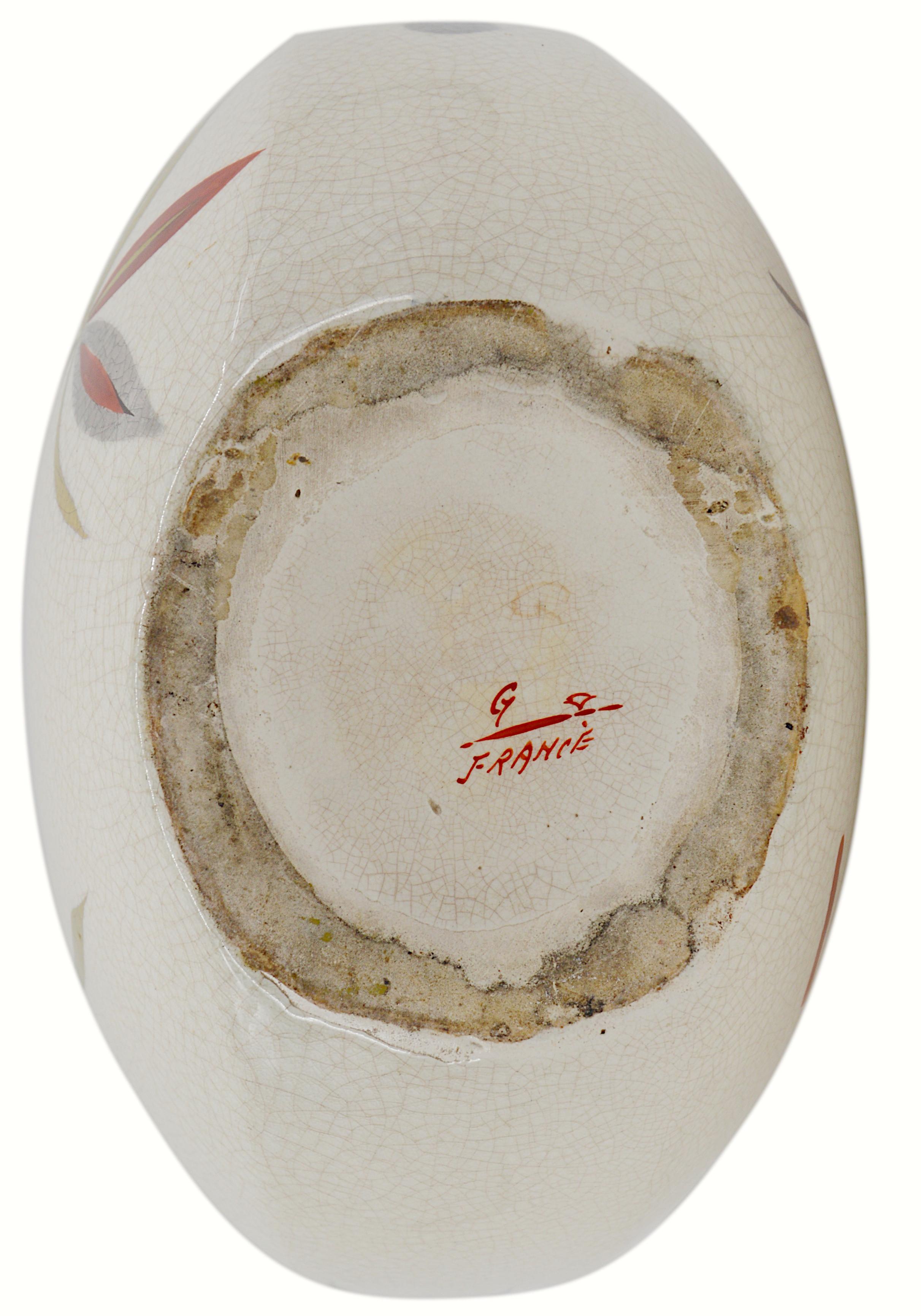 Jarrón francés Art Déco de Sainte Radegonde, 1920 en venta 3