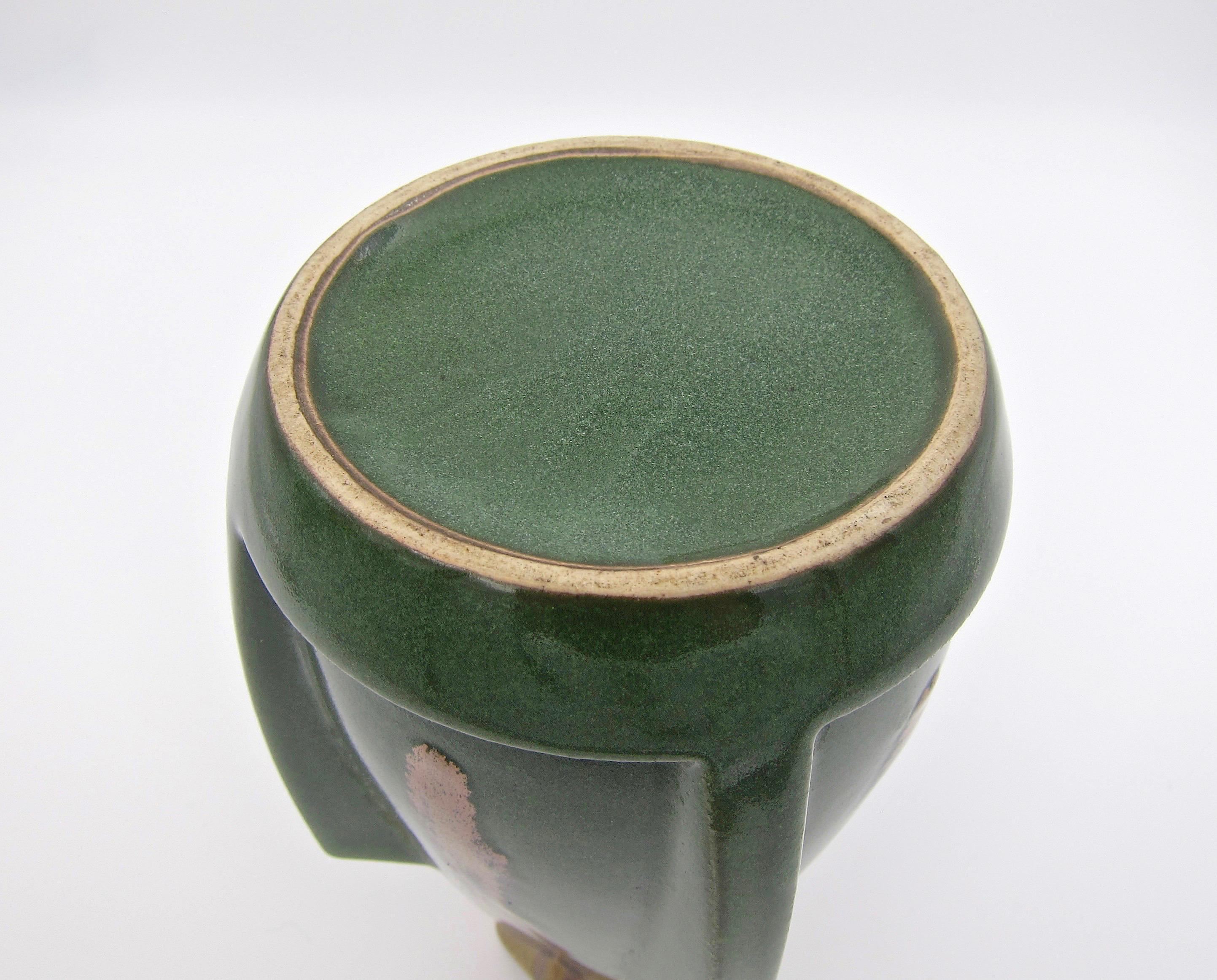 French Denbac Art Deco Vase from René Denert and René-Louis Balichon 1