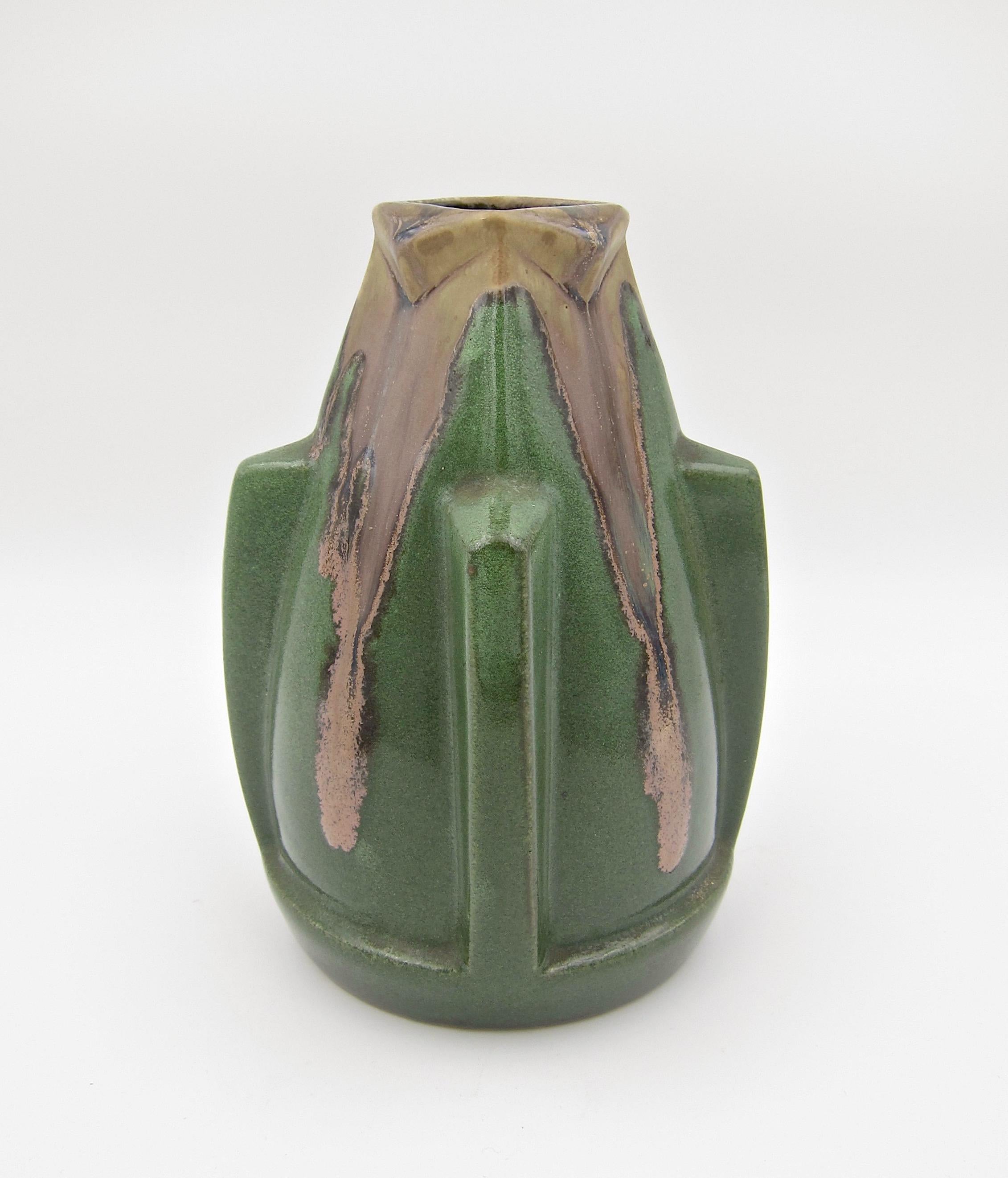 French Denbac Art Deco Vase from René Denert and René-Louis Balichon In Good Condition In Los Angeles, CA