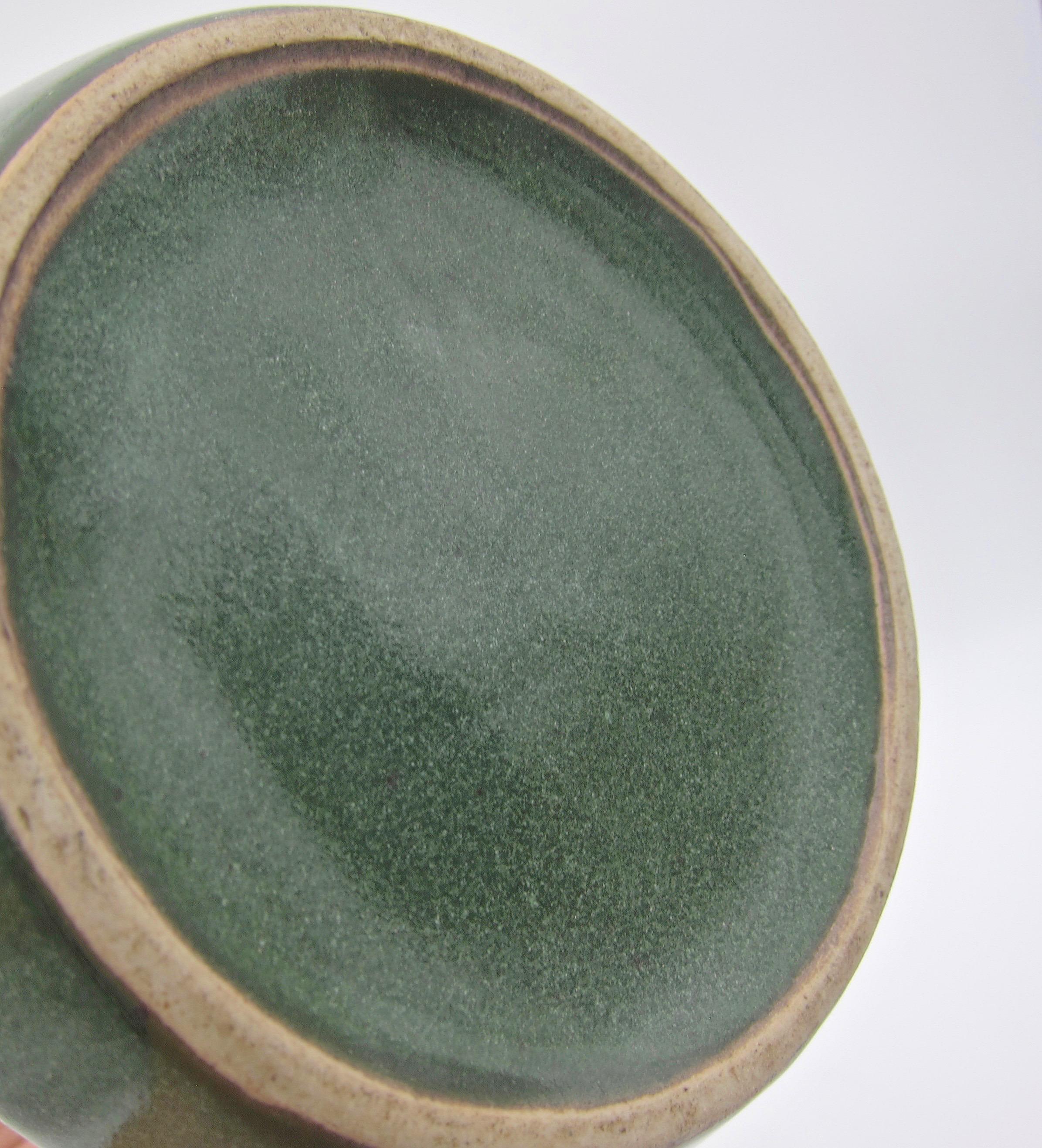Pottery French Denbac Art Deco Vase from René Denert and René-Louis Balichon