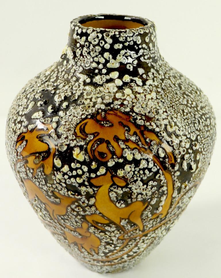 Art déco Vase Art Déco français probablement Jean Besnard, Primavera en vente