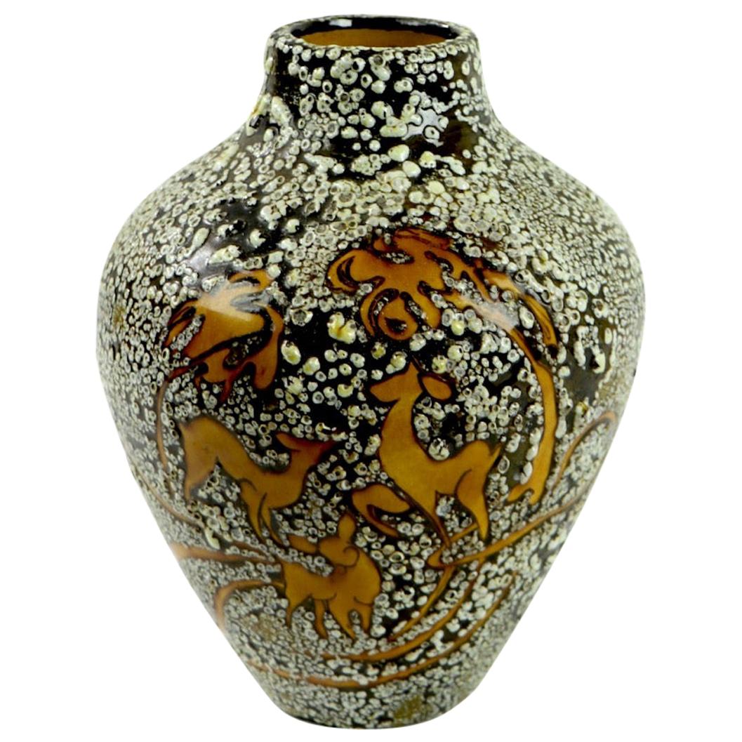 French Art Deco Vase possibly Jean Besnard, Primavera