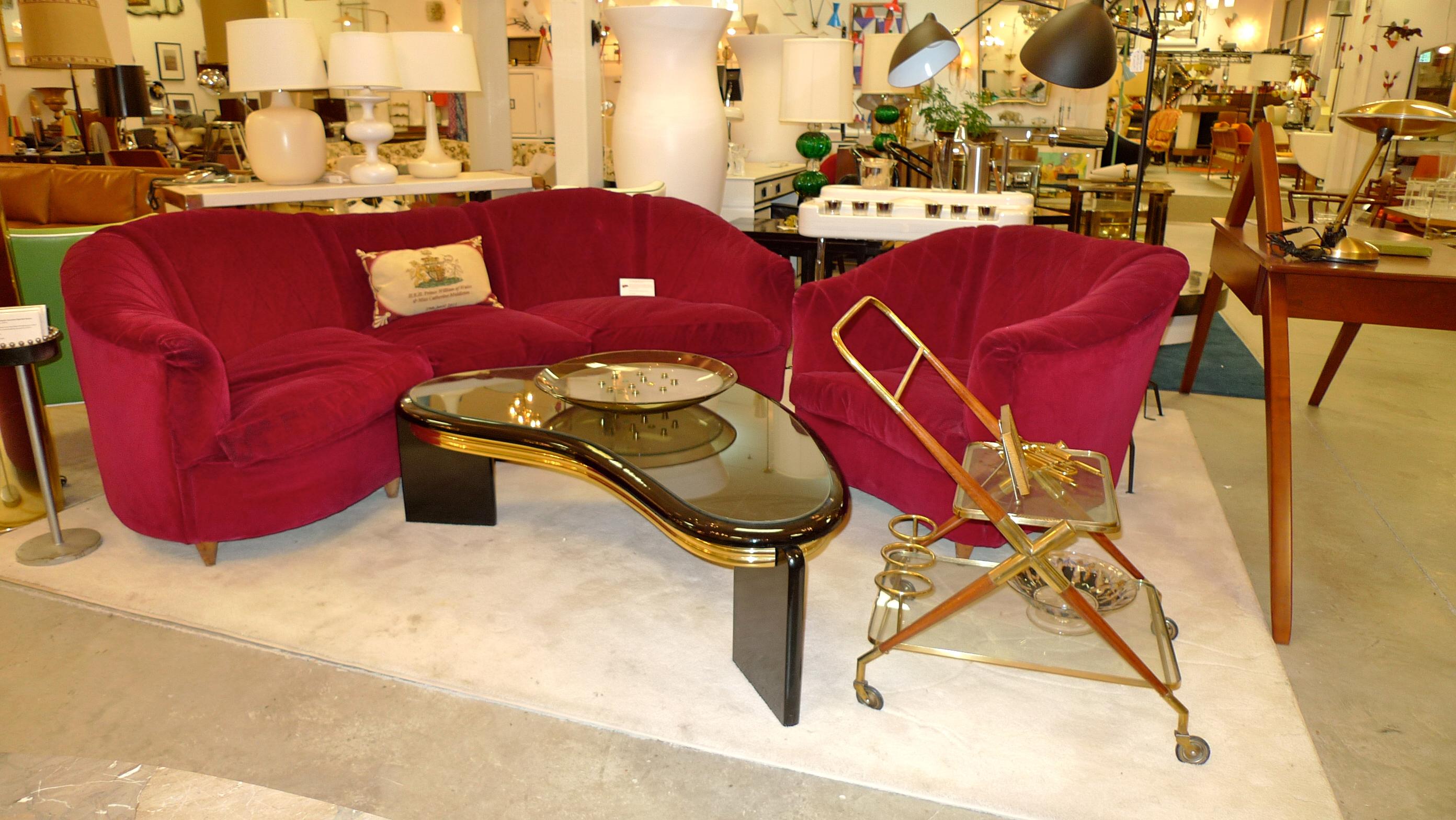 French Art Deco Velvet Upholstered Chair For Sale 2