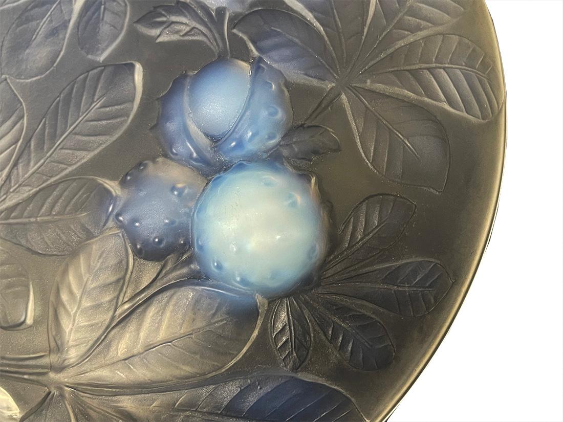 Bol en verre opalescent Verlys Art Déco français, années 1930 en vente 1