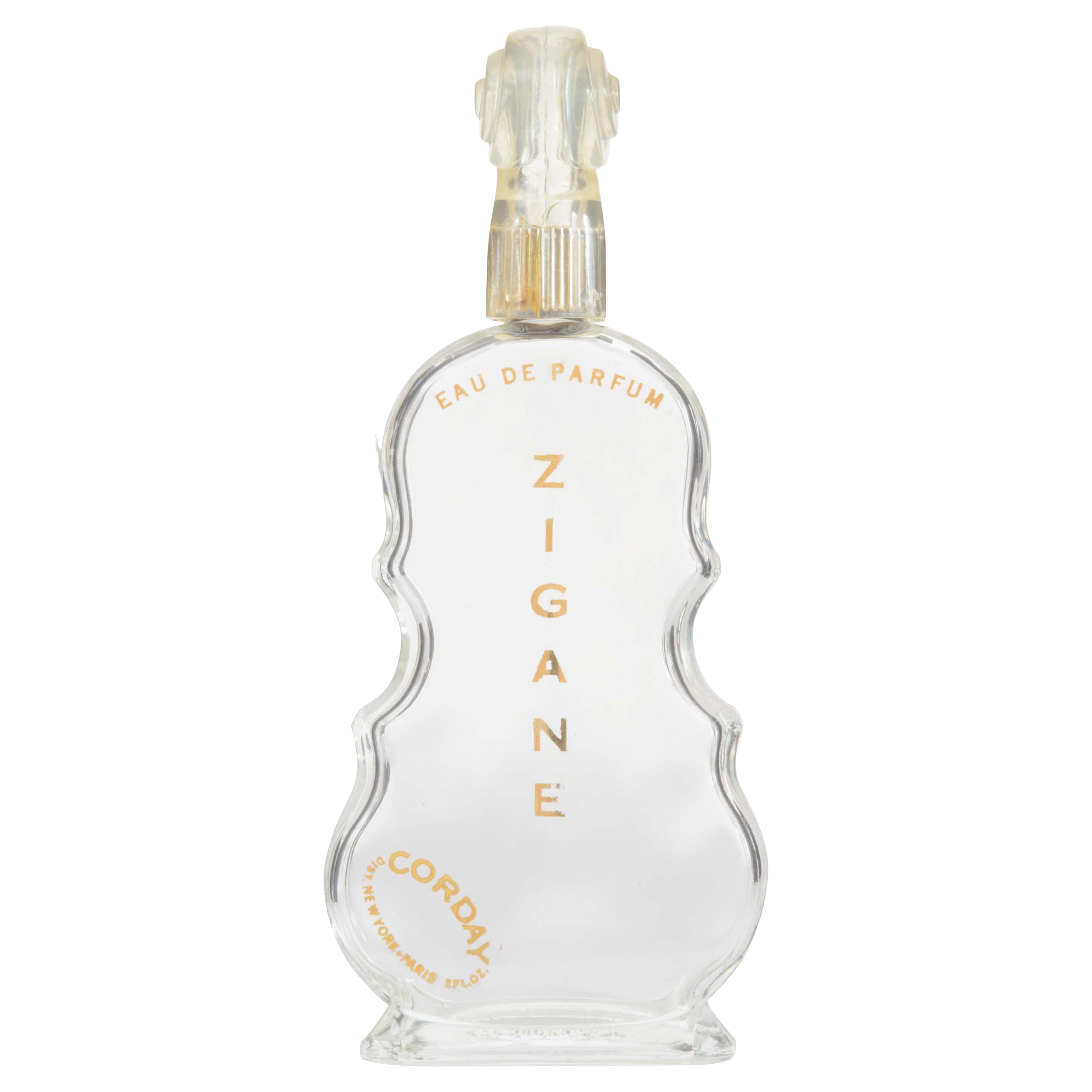 French Art Deco Violin-Shaped Perfume Bottle For Sale