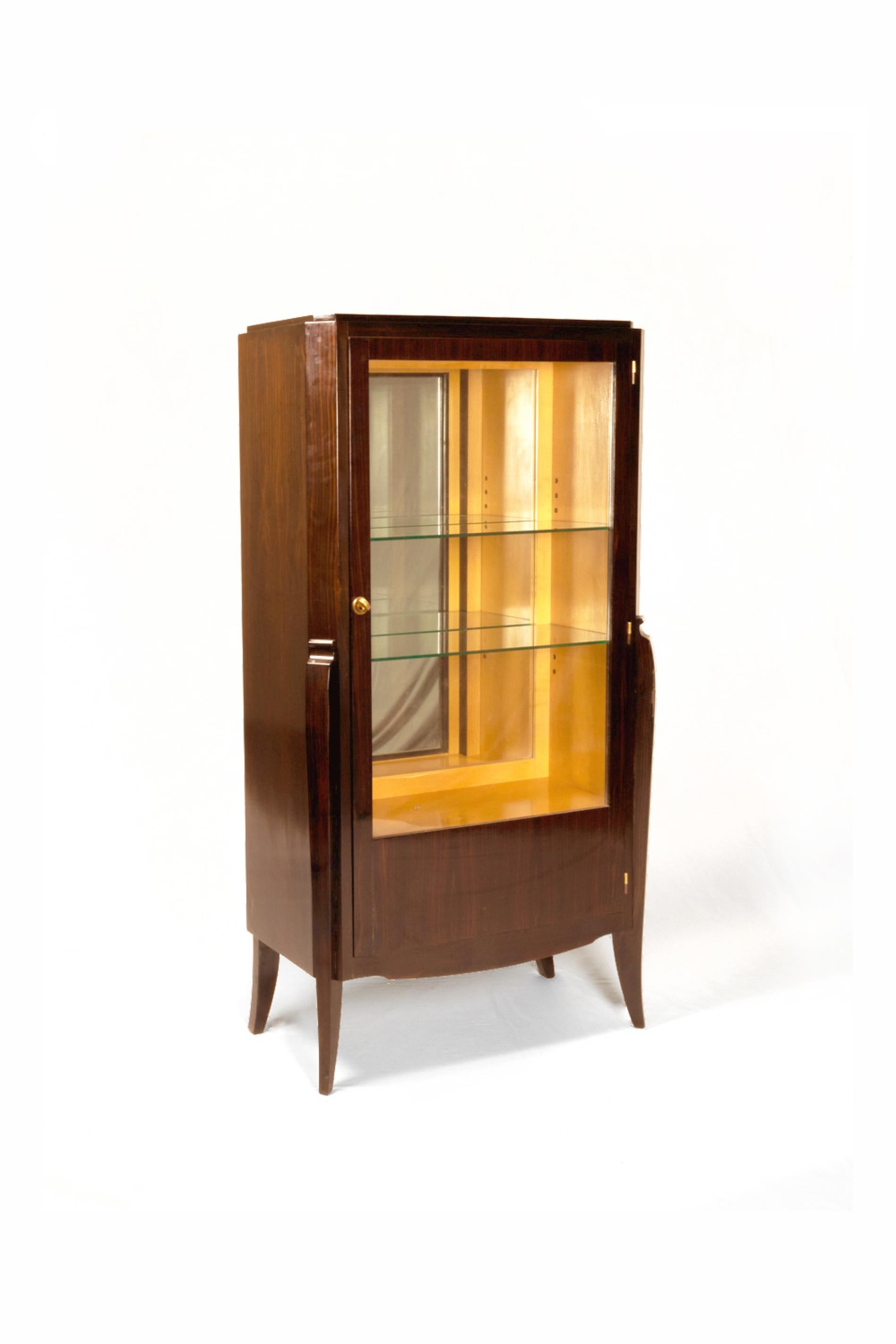 French Art Deco Vitrine, 1930s In Good Condition For Sale In Lisbon, PT