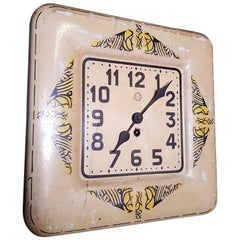 French Art Deco Wall Clock from the Arms and Cycles Factory