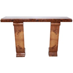 French Art Deco Wall Console Table, circa 1930s
