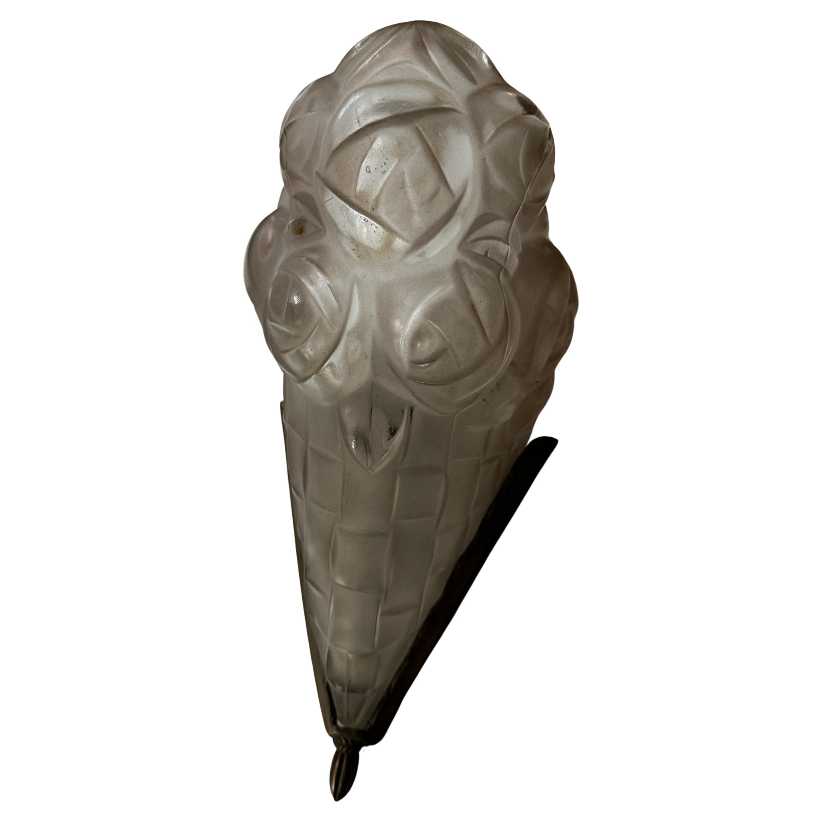 Art Deco Wall Light | Crystal Glass & Brass Finish main image 0