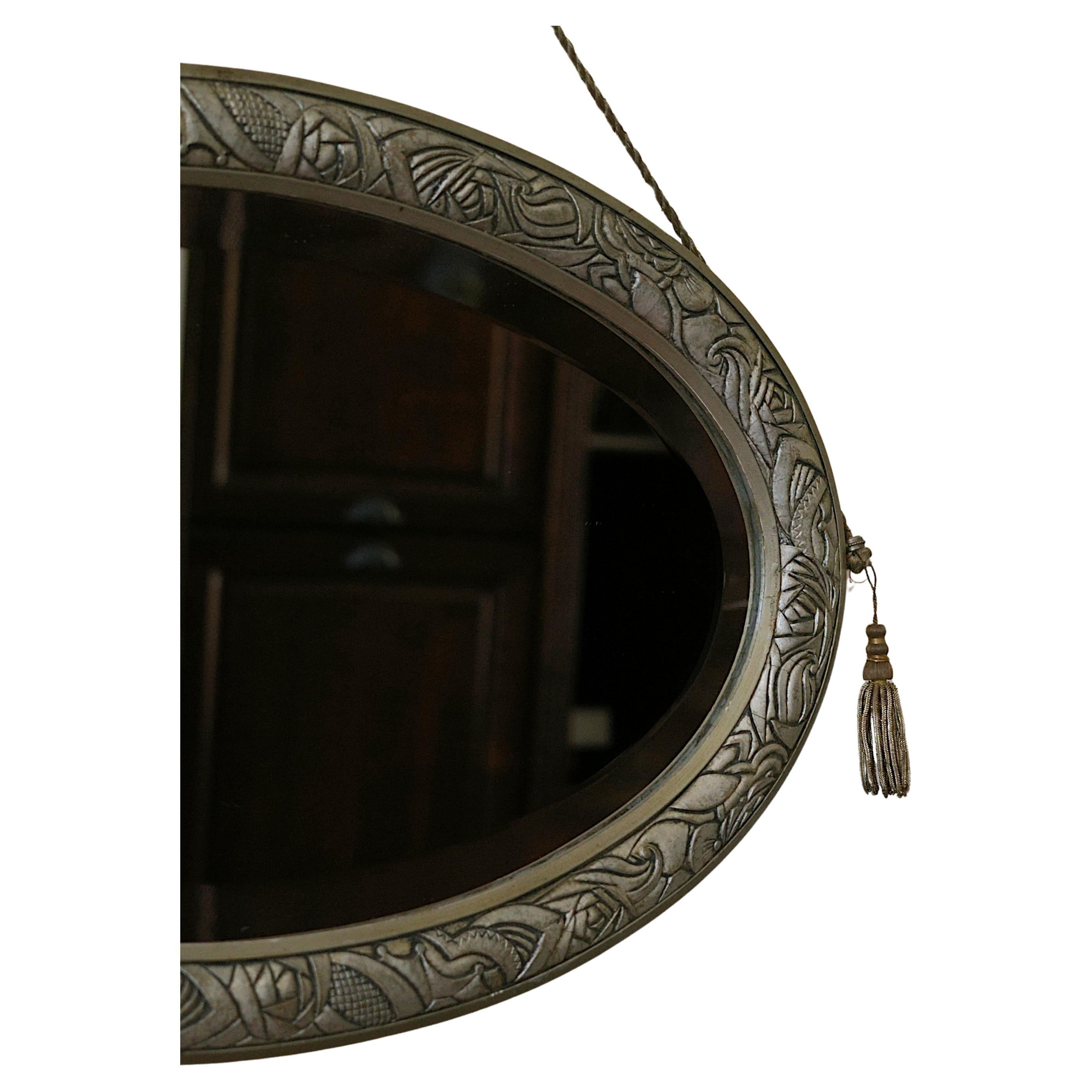 French Art Deco Wall Mirror, ca. 1925 For Sale 7