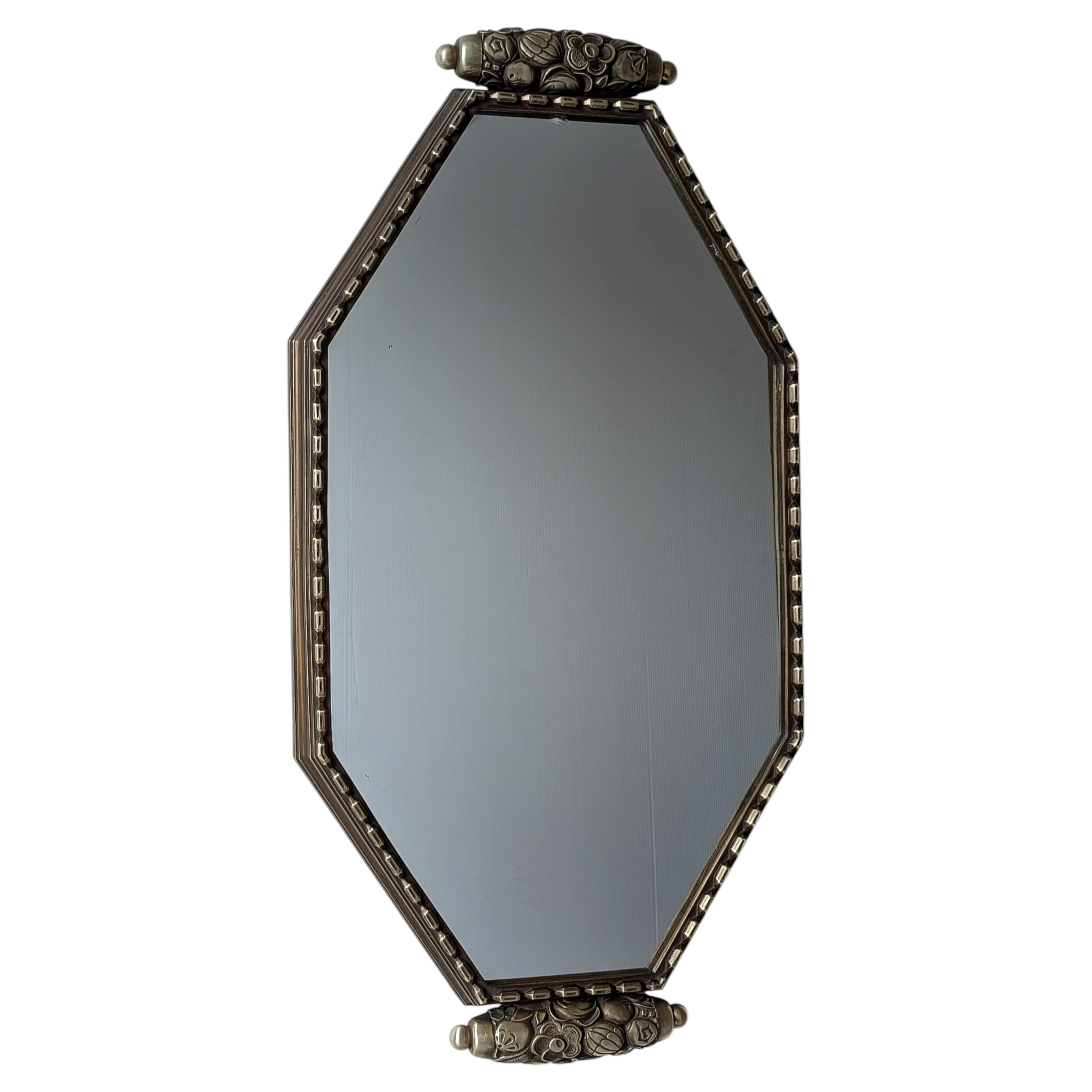 French Art Deco Wall Mirror For Sale