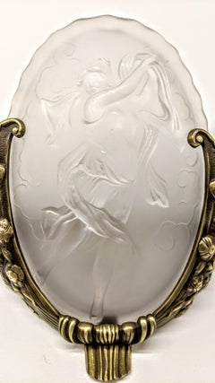 Paire d'appliques murales Art Deco françaises par Muller Frères