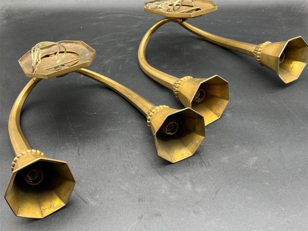 20th Century French Art Deco Wall Sconces For Sale
