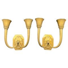 Used French Art Deco Wall Sconces