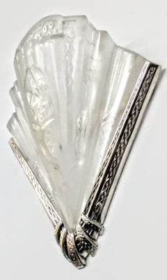 Coppia di applique francesi Art Déco firmate da Frontisi