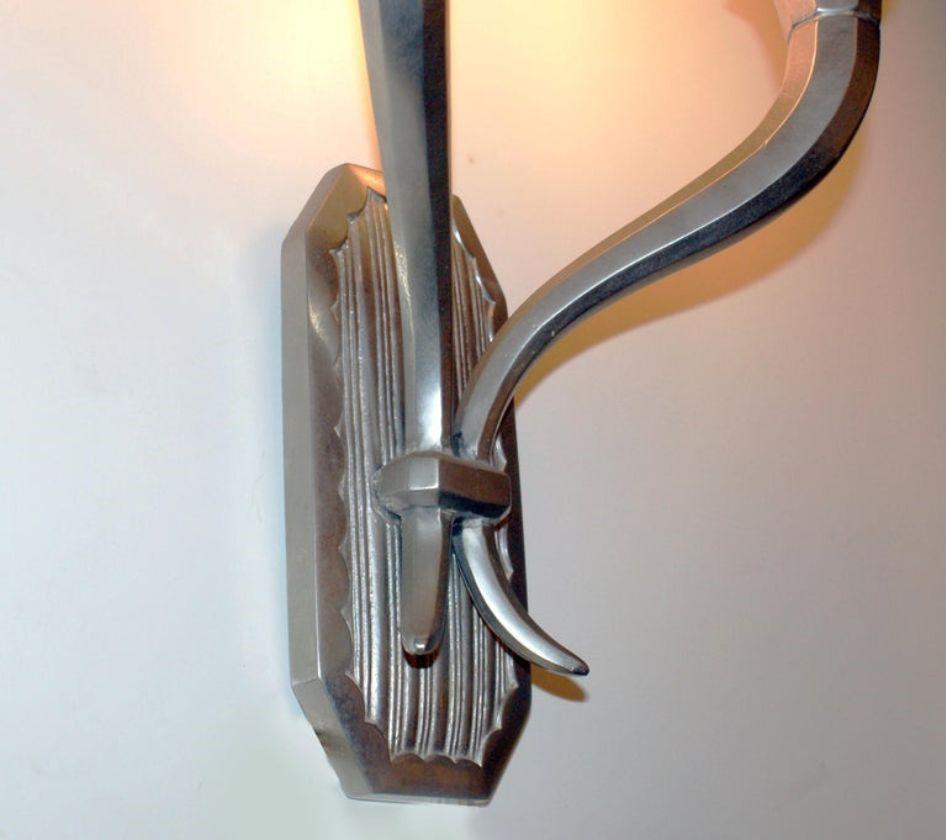 Français Scone mural Art Deco français signé Degué en vente