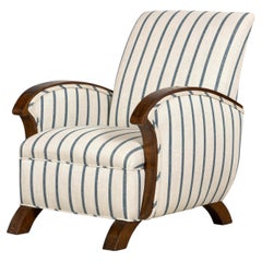 Fauteuil en noyer Art déco, Provence, France, années 1930