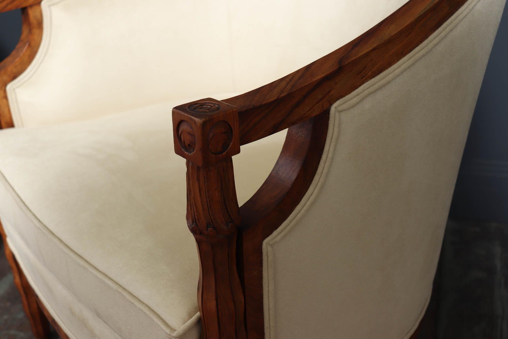 Poltrone in noce Art Deco francese in vendita 2