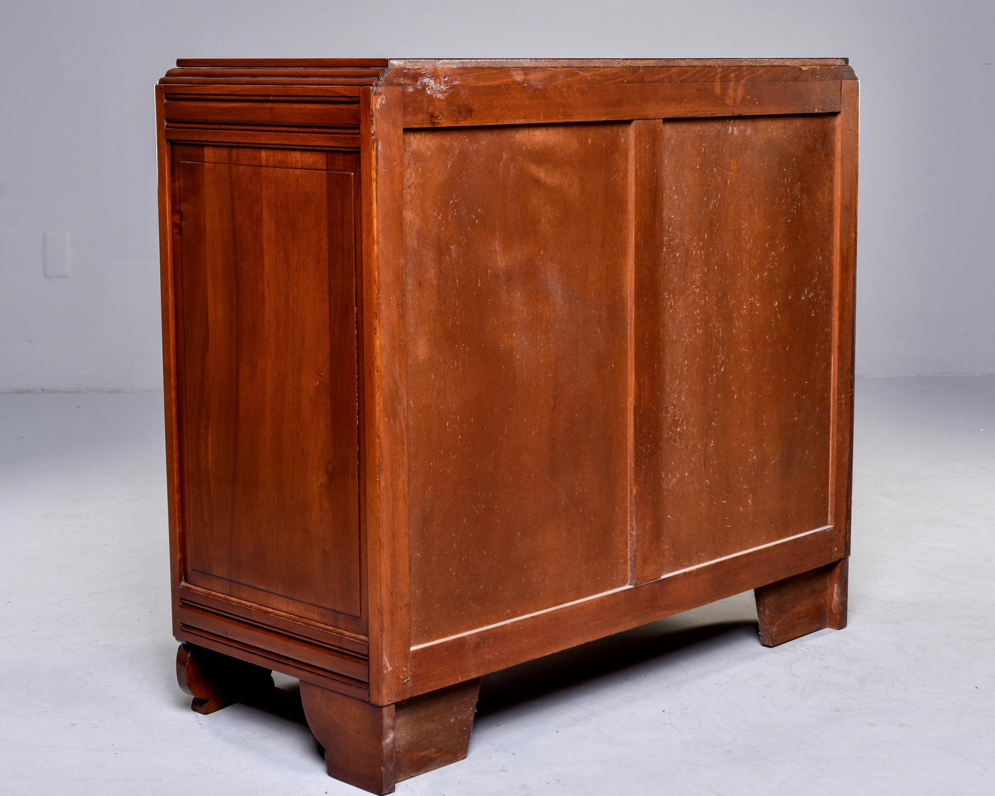 French Art Deco Walnut Chest of Drawers 1