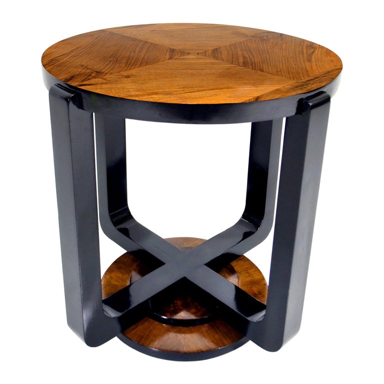 French Art Deco Walnut Coffee Table Occasional Table Side Table 1930s At 1stdibs