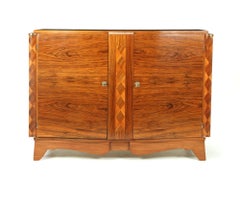 French Art Deco Walnut Inlaid Sideboard