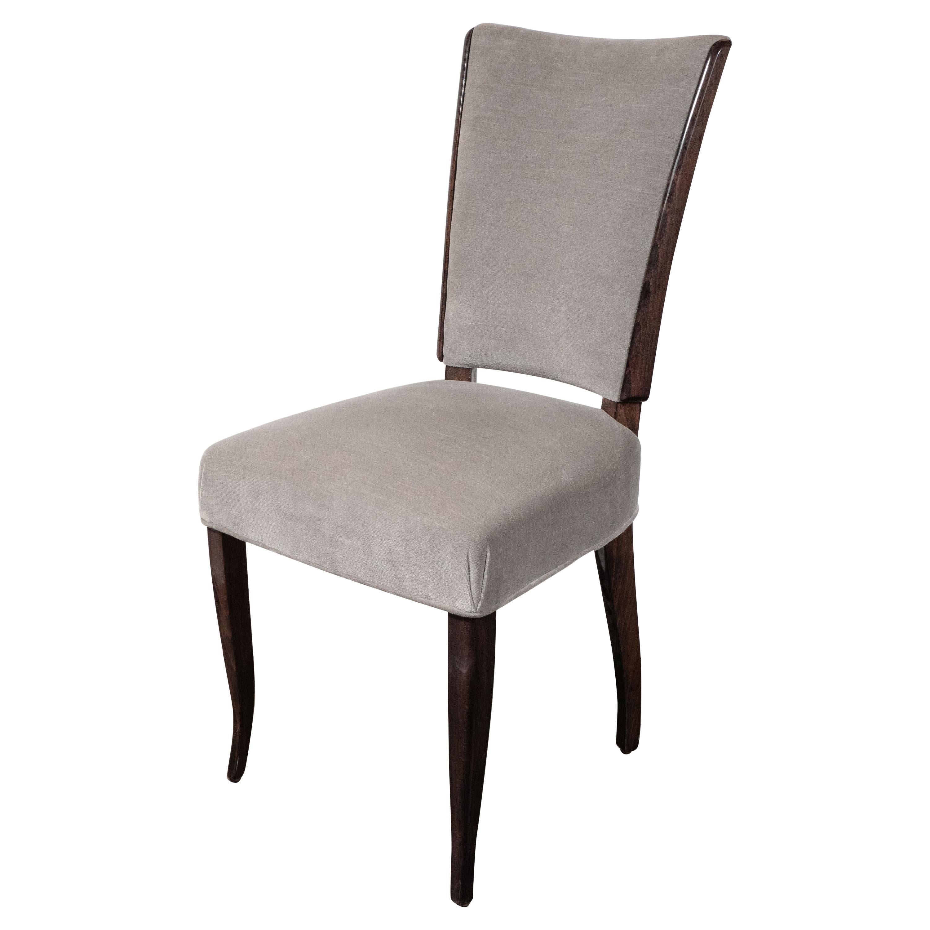 Elegant Art Deco Side/Vanity Chair in the Manner of Ruhlmann at 1stDibs