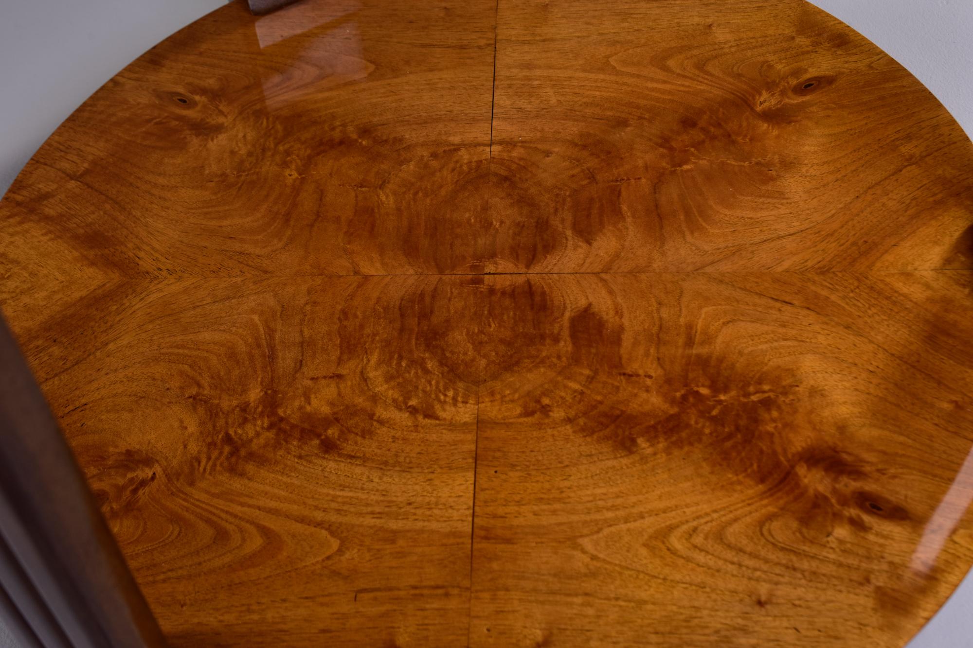 French Art Deco Walnut Side or Center Table 11