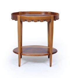 French Art Deco Walnut Side Table Circa 1925