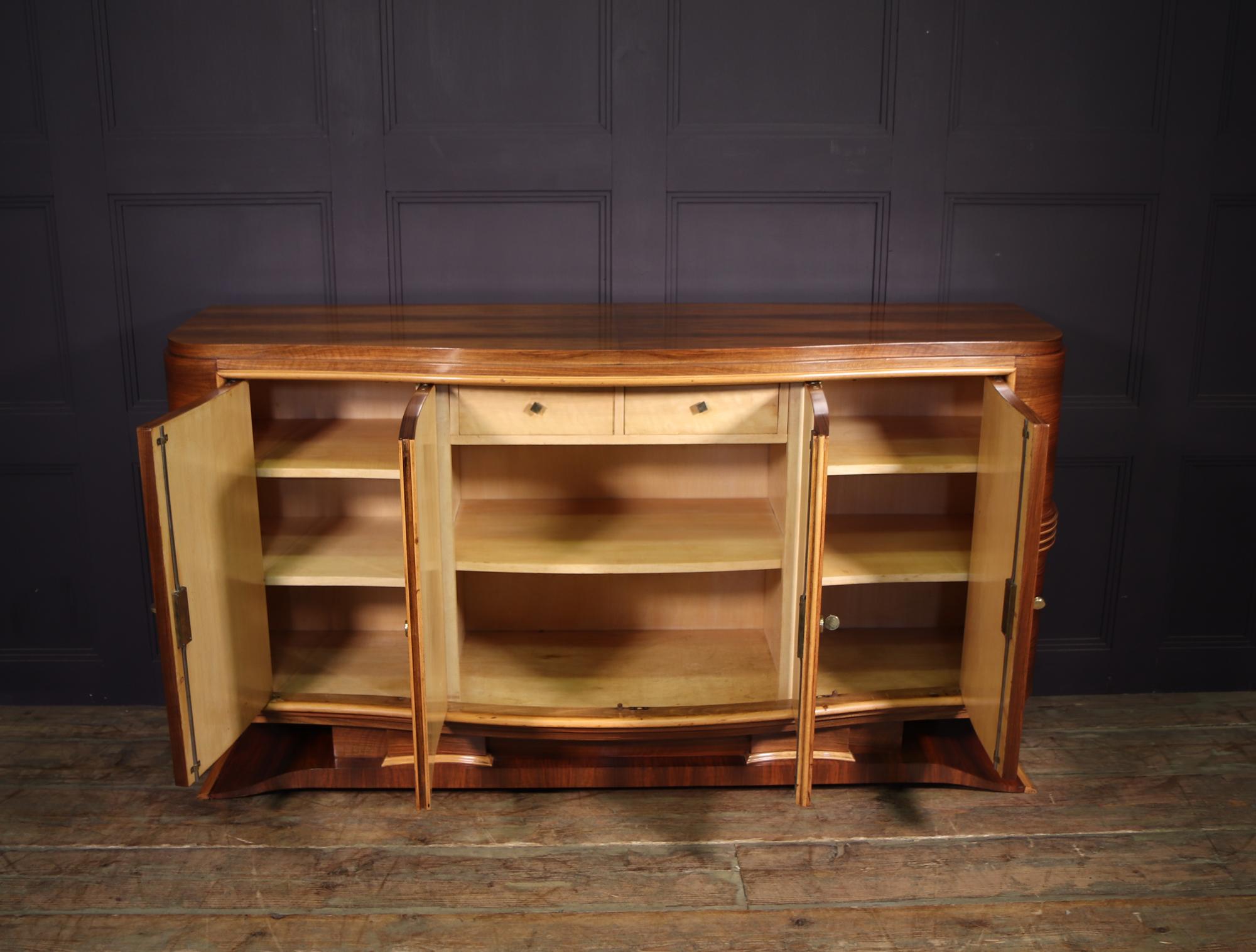 Sideboard aus Nussbaumholz im Art déco-Stil, 1 (Walnuss)