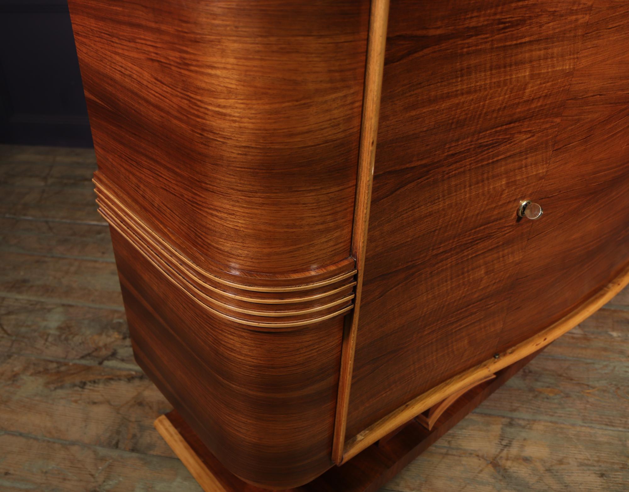 Sideboard aus Nussbaumholz im Art déco-Stil, 1 3