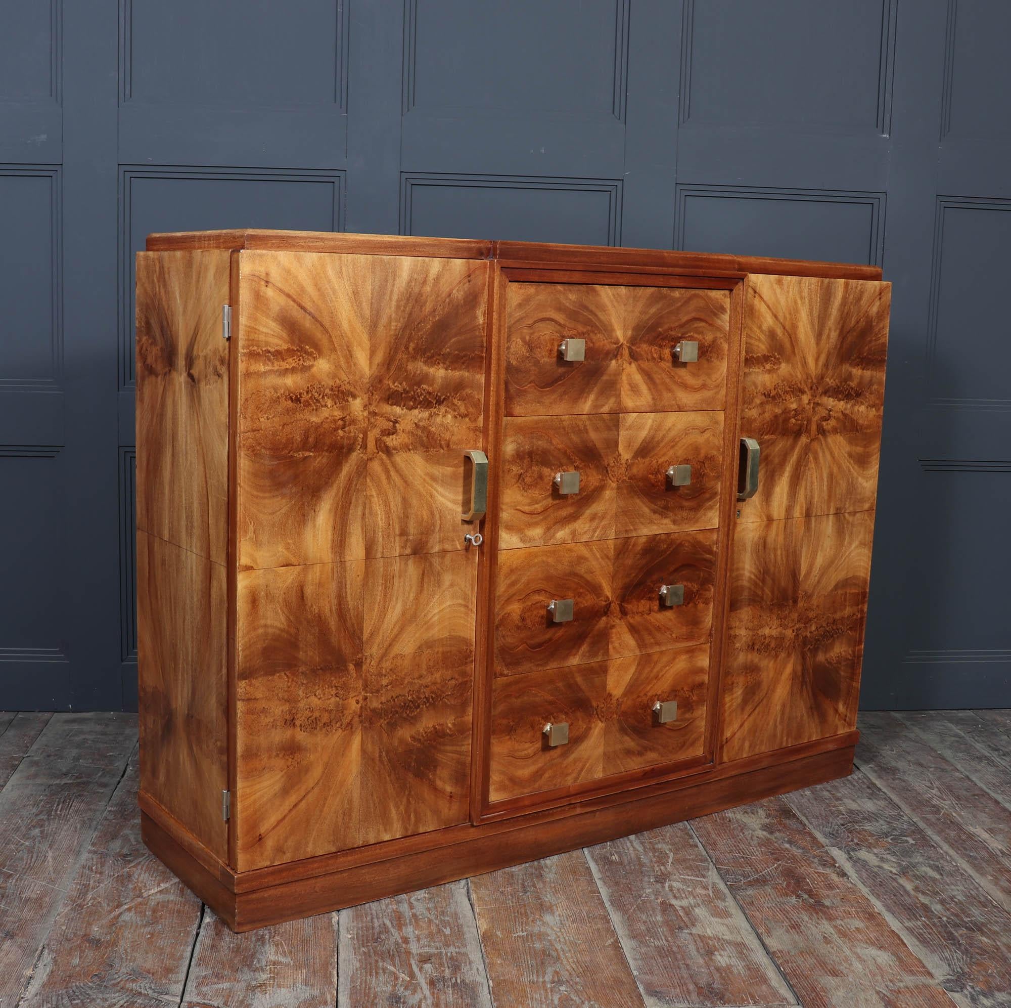 Credenza francese Art Déco in noce in vendita 5