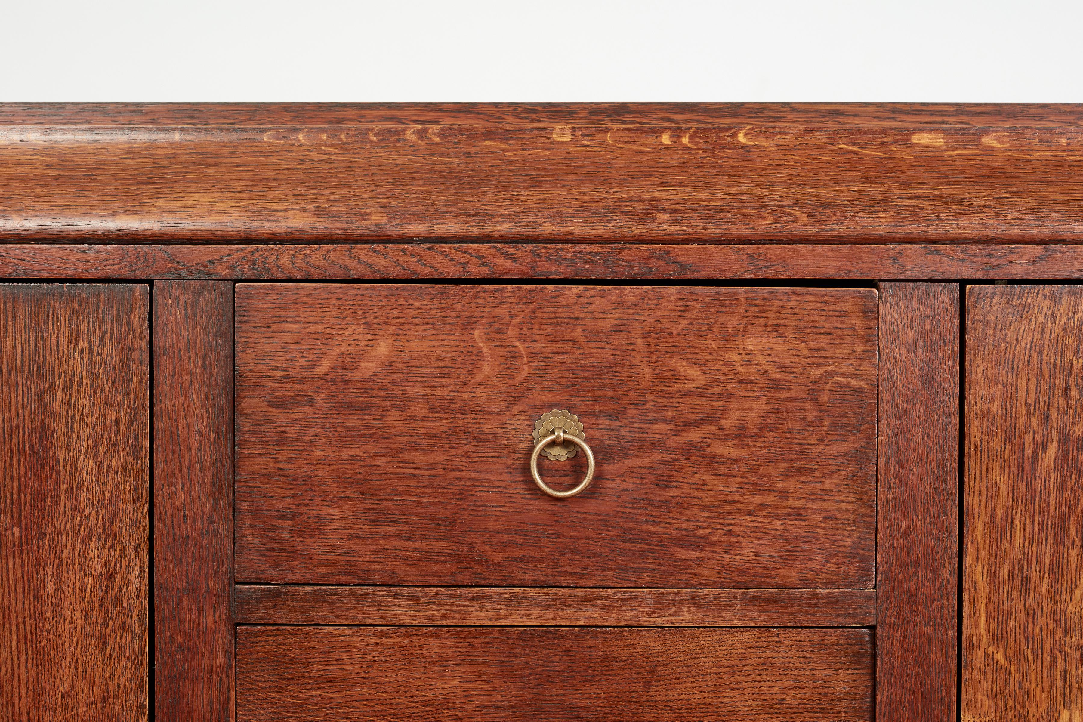 Credenza francese Art Déco in noce in vendita 5