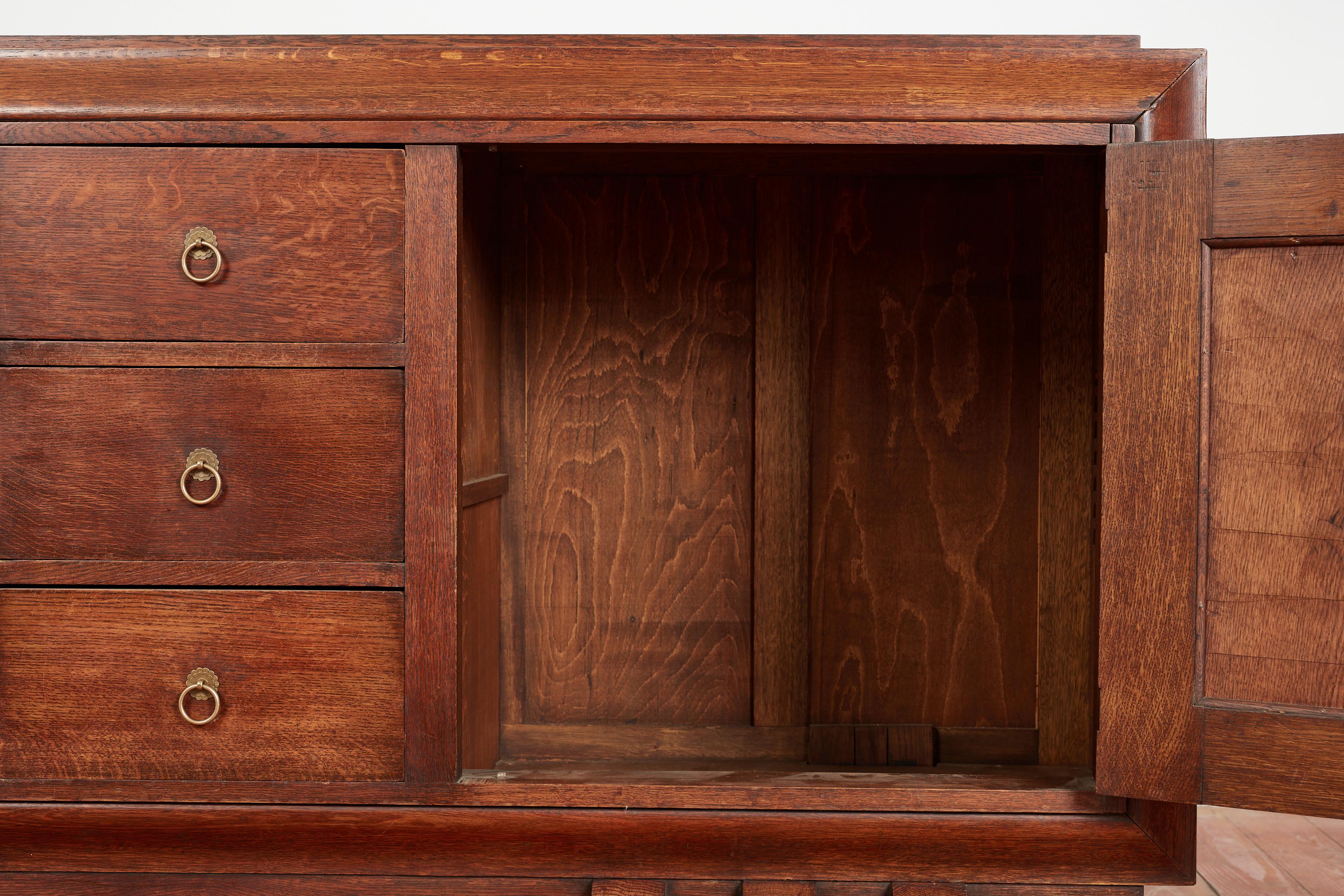 Credenza francese Art Déco in noce in vendita 11
