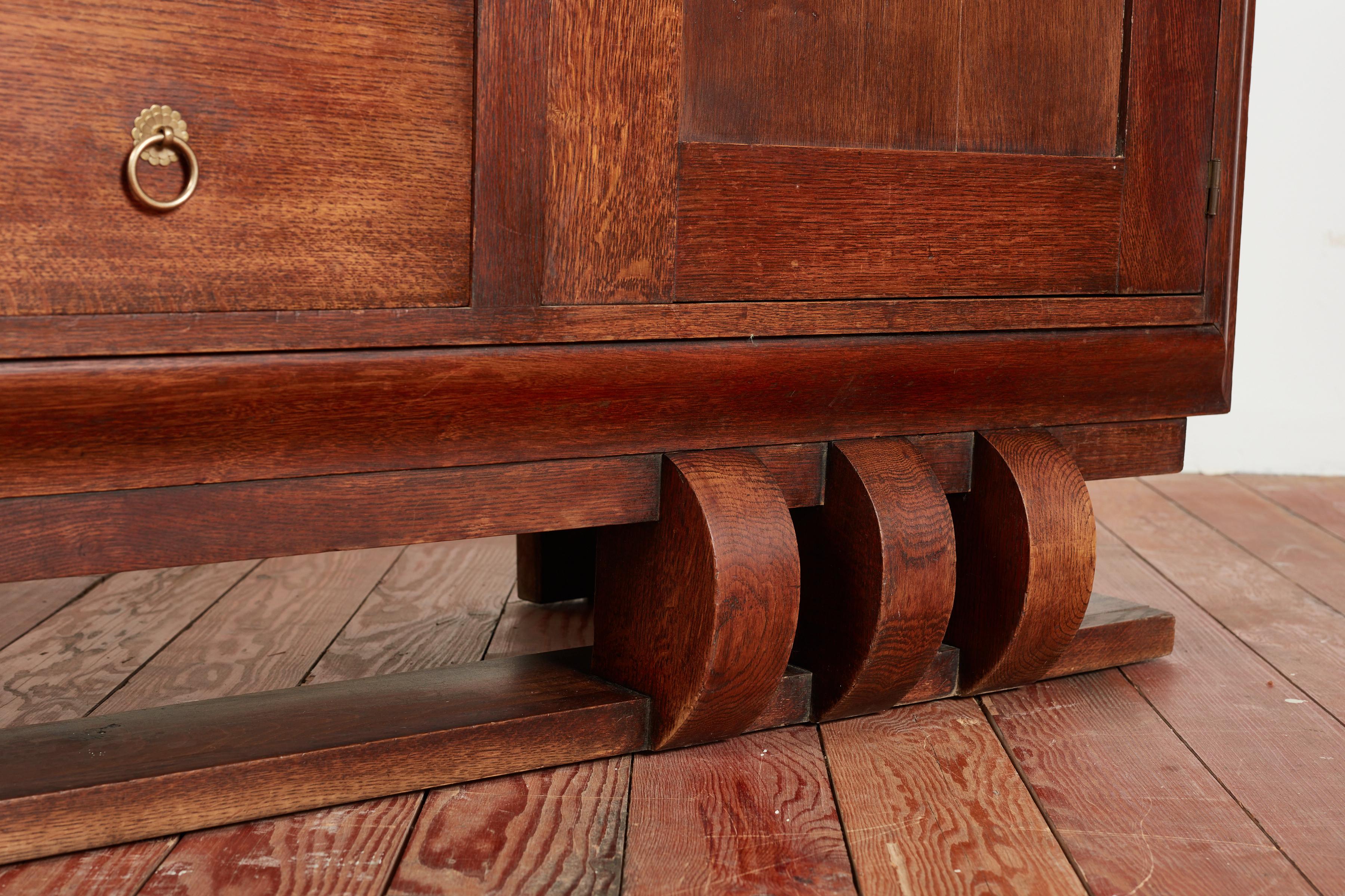 French Art Deco Walnut Sideboard  For Sale 13